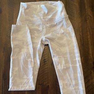 Lululemon white camo capris